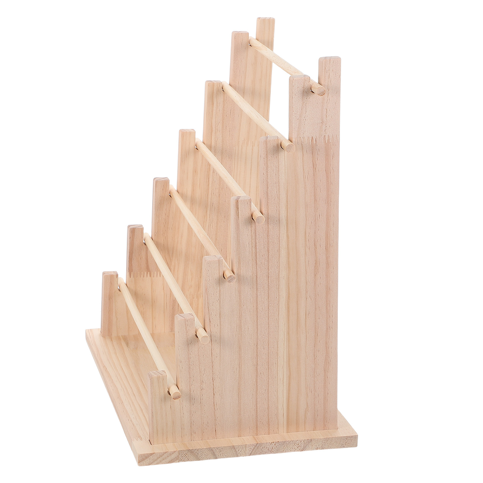 Florist Supply Shop - 6 Tier Wooden Ribbon Storage Rack