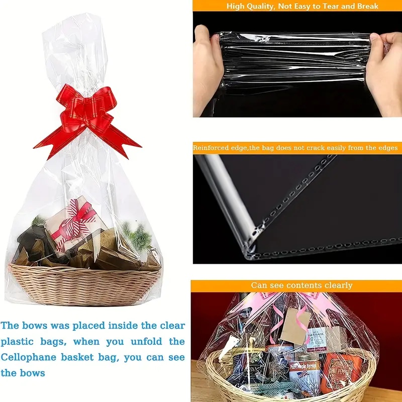 20/50 piece large clear cellop - Cellophane Wrap Clear recension och pris