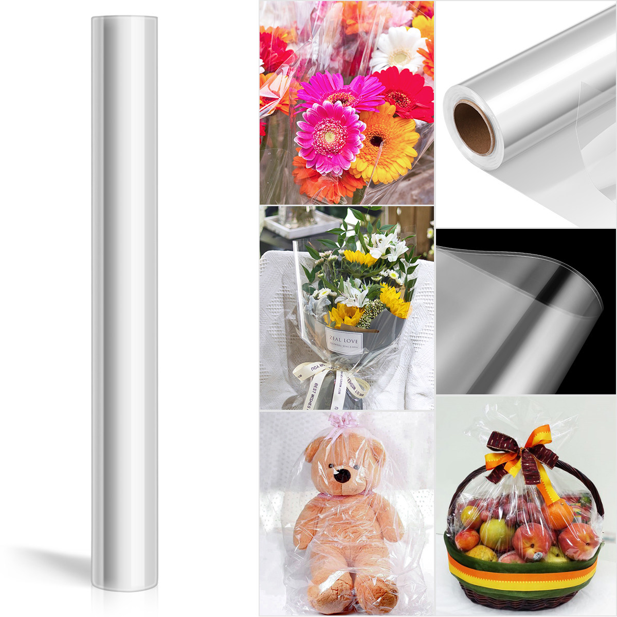 2.3 Mil Thick Clear Cellophane - Cellophane Wrap Clear recension och pris