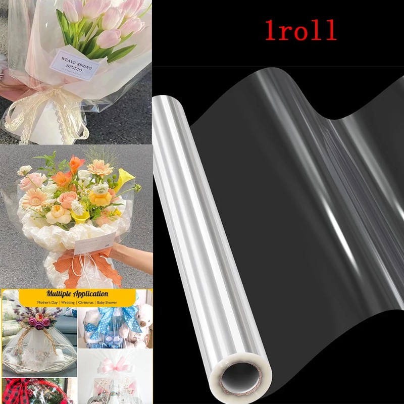 1/2pc Clear Cellophane Wrap Ro - Cellophane Wrap Clear recension och pris