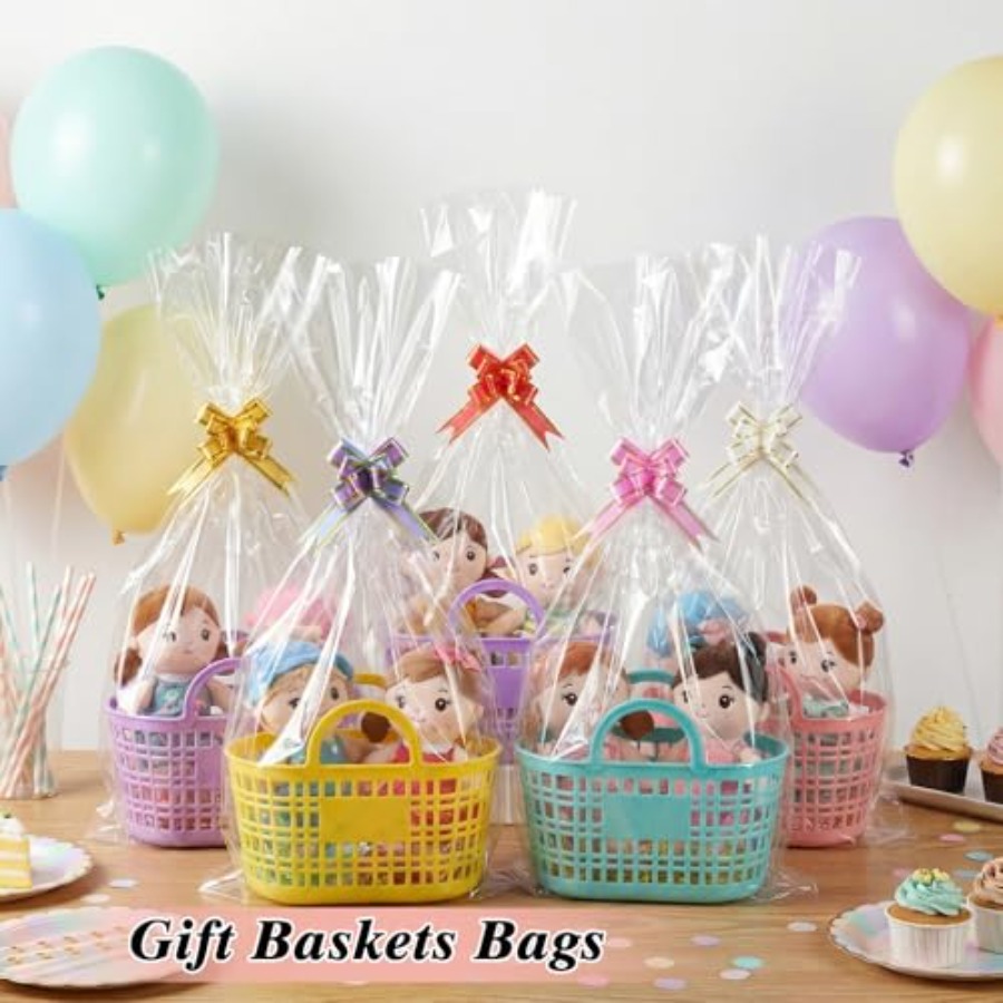 60PCS Cellophane Gift Bags 12x - Cellophane Wrap Clear recension och pris