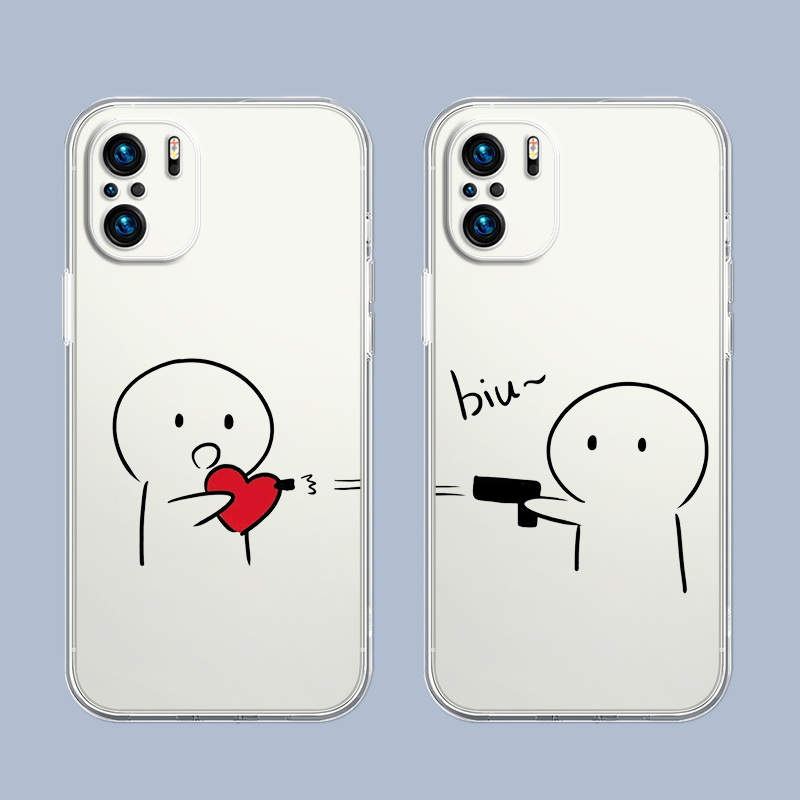 Cute Middle Finger Phone Case  - Cellophane Wrap Clear recension och pris