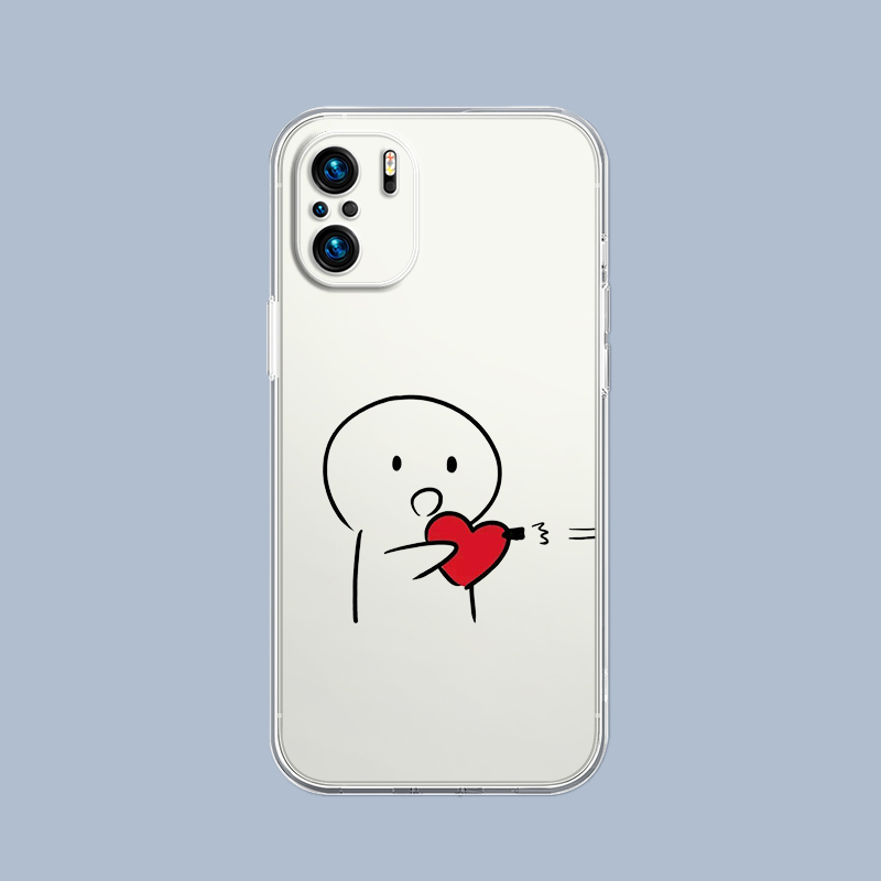 Cute Middle Finger Phone Case  - Cellophane Wrap Clear recension och pris