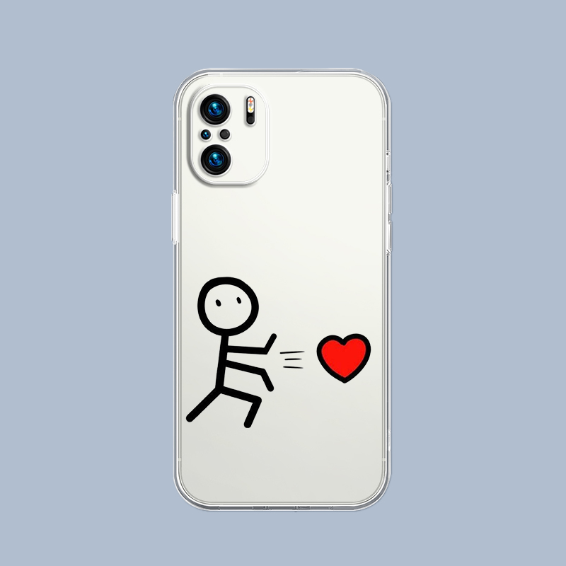 Cute Middle Finger Phone Case  - Cellophane Wrap Clear recension och pris