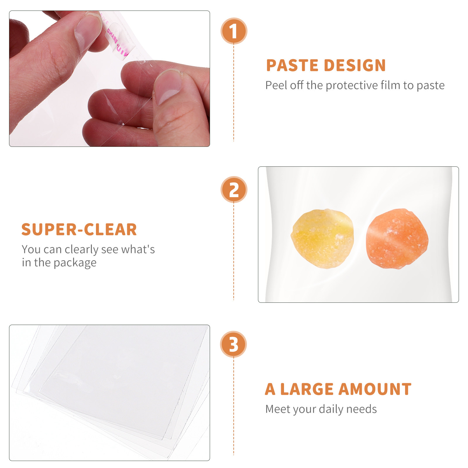 200pcs Clear Self Sealing Opp  - Cellophane Wrap Clear recension och pris