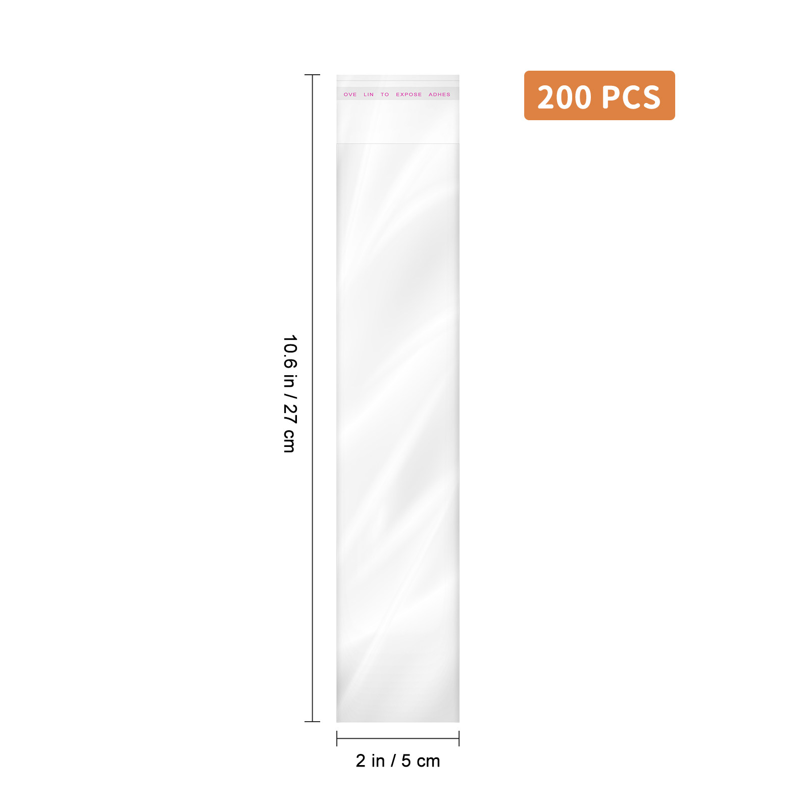200pcs Clear Self Sealing Opp  - Cellophane Wrap Clear recension och pris