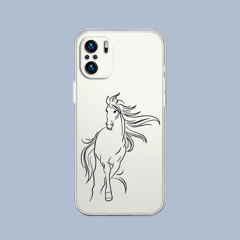 Horse Art Phone Case For Xiaom - Cellophane Wrap Clear recension och pris