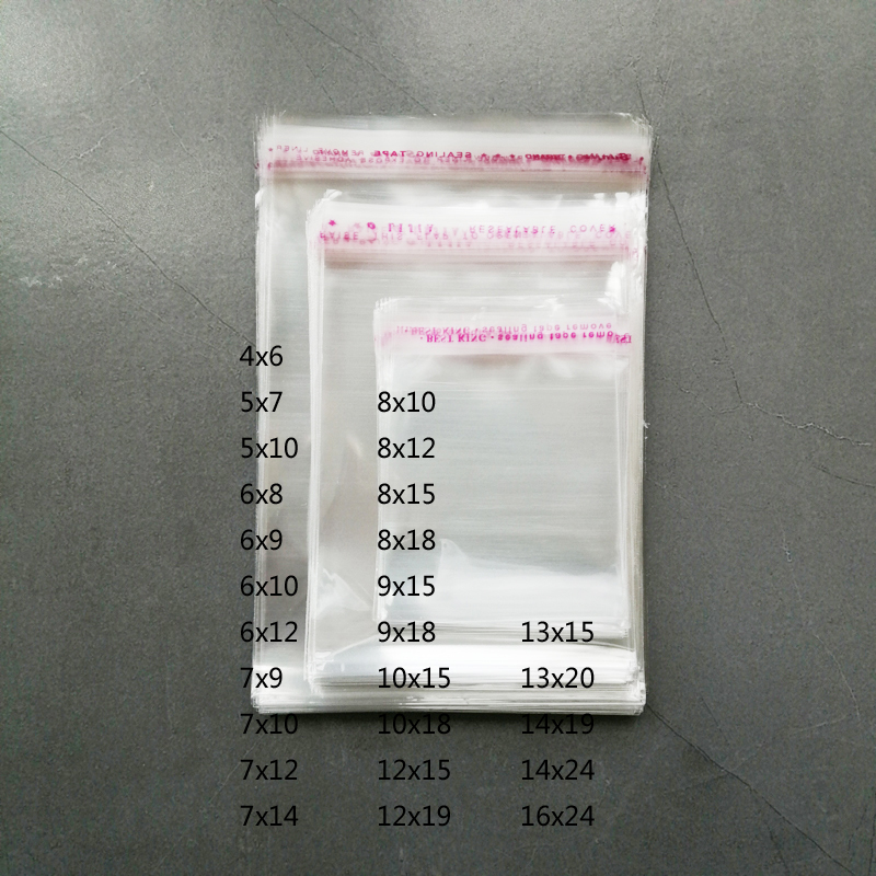 1000pcs Transparent Bag Clear  - Cellophane Wrap Clear recension och pris